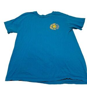 Obey “What Goes Around Comes Around” s/s tee in turquoise. Size M. Gently worn.